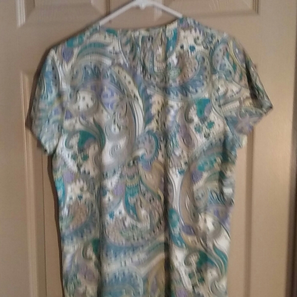 Croft & Barrow Womens XL Paisley Blouse - Picture 4 of 4